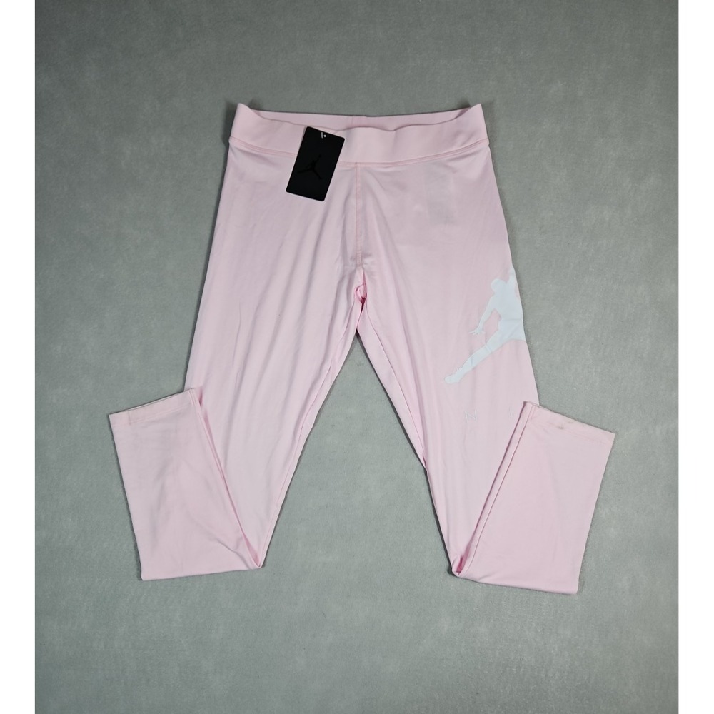 Jordan Girls Pink Jumpman Leggings Size XL (13 / 15) NWT